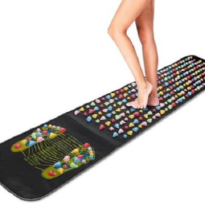 ∈﹍ Foot Massage Mat Healthy Acupuncture Foot Mat Reflexology Walk Stone Leg Pad Pain Relief Healthcare Acupressure Mat Massageador