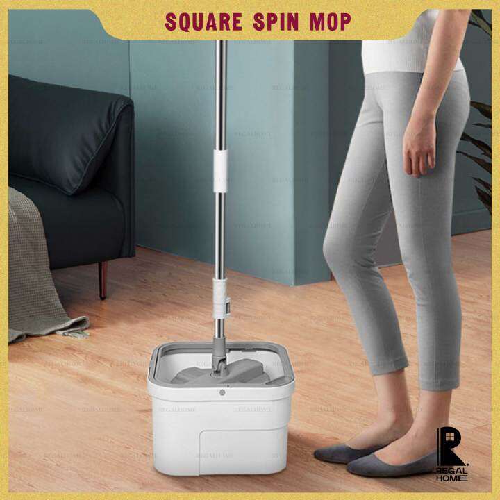 Square Self Wash Spin Mop Spinner Sewage Separation Spinning Mop Square