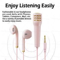 In StockProfessional karaoke earphones 3.5mm interface+microphone+earphones, real first-line link, no need to transfer