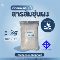 สารส้มขุ่นผง ดับกลิ่น ช่วยตกตะกอนในน้ำ / Aluminium sulfate (ปริมาณ 1kg/25kg)