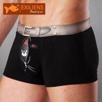 (CAES Premium) EXILIENS แบรนด์ใหม่บุรุษชุดชั้นในนักมวย Homme Boxershorts ผู้ชายนักมวยกิริยาหมี Cueca ชายกางเกง U นูนขนาด M 3XL 092601