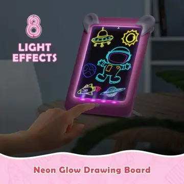 Drawing Tablet Pad With LED Lights Effects 
