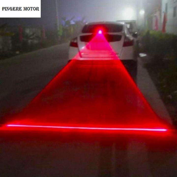PINGERE Warning Lamp Car Fog Light Red Line Help Warning Light