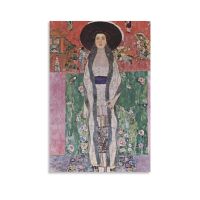 UYKUM Adele Bloch-Bauer II โดย Gustav Klimt โปสเตอร์ภาพตกแต่งโปสเตอร์ห้องนั่งเล่นศิลปะบนผืนผ้าใบสำหรับติดกำแพงขนาดภาพวาดตกแต่งห้องนอน20X30นิ้ว (50X75ซม.)