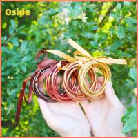 OSIDE 5pcs/lot สัญลักษณ์นำโชค ชุดกำไลข้อมือ นุ่มนุ่มๆ กลิตเตอร์ กำไลข้อมือพระพุทธเจ้า แฟชั่นสำหรับผู้หญิง ท่อซิลิโคนหลอด กำไลข้อมือซิลิโคน ผู้หญิงผู้หญิงผู้หญิง