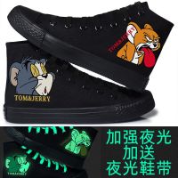 ❐▨✒  Mens shoes 2023 new high tide graffiti canvas shoes for pure black leisure summer breathable cloth shoes sneakers men