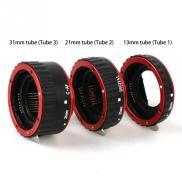 Deal of the day Red Metal Mount Auto Focus AF Macro Extension Ring for EF