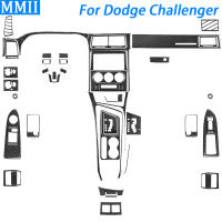 สำหรับ Dodge Challenger 2008-2014คาร์บอนไฟเบอร์เกียร์ Shift Window Lift Air Outlet Dashboard ชุดอุปกรณ์ตกแต่งภายในรถยนต์ Sticker