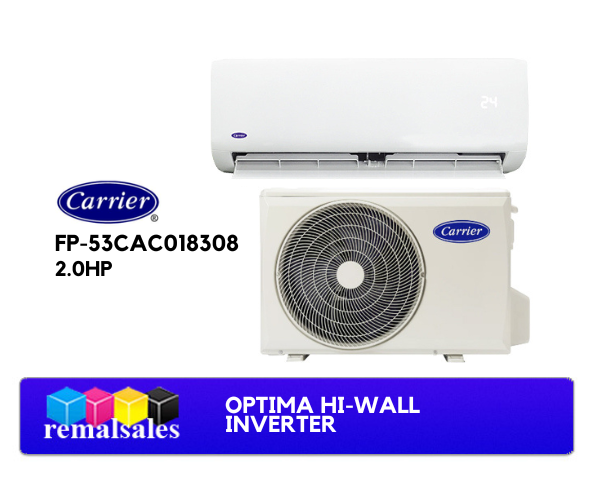 CARRIER FP53CAC024308 2.5HP Optima HiWall Inverter Split Type Aircon