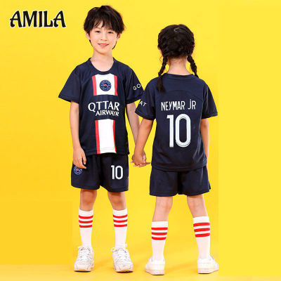 AMILA Jersey No.10 childrens soccer uniform at home