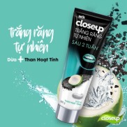 Kem đánh răng trắng răng Closeup dừa và than hoạt tính 180g