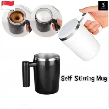 Cheap 400ml Portable Electric Mixing Cup Automatic Stirring Coffee Mug  Glass Lined Mugs for Office Gyms Parks School