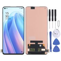 วัสดุ AMOLED จอ LCD แบบดั้งเดิมหน้าจอและ Digitizer ประกอบเต็มตัวเครื่องสำหรับ CPH2293 OPPO Reno7 Pro 5G (นาฬิกาตลก)