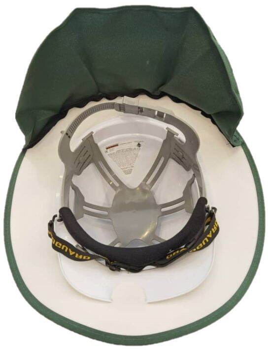 Lightweight Polyester & Cotton Safety Helmet Neck Flap Sunshade Brim