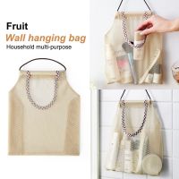 Kitchen vegetable storage bag home multi- fruit wall hanging bag hanging onion garlic storage bag