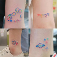 40Pcs สไตล์ Girly Tattoo สติกเกอร์ Bab กันน้ำยาวนานจำลอง Ins สไตล์เกาหลีขนาดเล็กสดและน่ารักสุทธิสีแดงรอยสักชั่วคราว