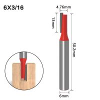 6Mm Shank Straight Bit Woodworking Trimming Tools Router Bit สำหรับเครื่องแกะสลัก Slotting ไม้คาร์ไบด์ Endmill Milling