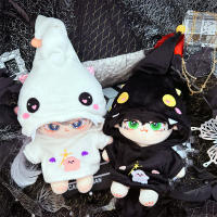 20cm Cute Doll Accessories Black White Cartoon Hoodie Handsome Boy Clothes Xiao Zhan Karry Roy Hyung Won Girls Gift