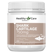 Viên Sụn Cá Mập Healthy Care Shark Cartilage 750mg 200 viên