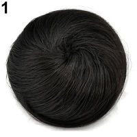 1Pc Womens Synthetic Fiber Hairpiece Hair Extension False Fake Hair Bun Wig