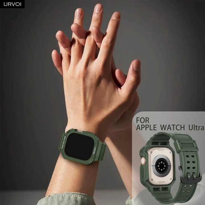 urvoi-band-สำหรับนาฬิกา-apple-อัลตร้า49มม-tpu-เคสสายรัดสำหรับ-iwatch-ใสป้องกันเต็มรูปแบบอุปกรณ์เสริมนาฬิกาป้องกันการกระแทกอ่อน-carterfa
