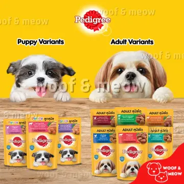 Pedigree puppy wet outlet food pouches