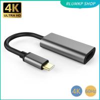 GYHTEP SHOP เครื่องแปลงสัญญาณ UHD 4K 60Hz ตัวผู้เป็นอะแดปเตอร์ตัวเมีย USB C รองรับการทำงานร่วมกับ HDMI