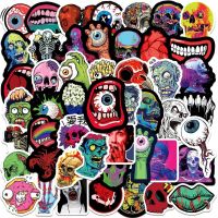 【YF】∈  10/20/50pcs Mixed Horror Stickers Notebook Fridge Decal Sticker