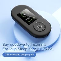 ใหม่ Sleeper Sleep Aid Therapy Ear Clip เทคโนโลยีสีดำ Intelligent Micro Current Transcranial Decompression Deep Insomnia-Souyine