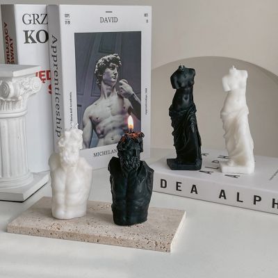 Room Decoration Venus Figure Candle Aromatherapy Ornaments David Art Body Statue Aromatherapy Candle Home Decoration Accessories
