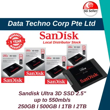 SanDisk Ultra 3D 2.5 500GB SATA III 3D NAND Internal Solid State Drive (SSD)  SDSSDH3-500G-G25 