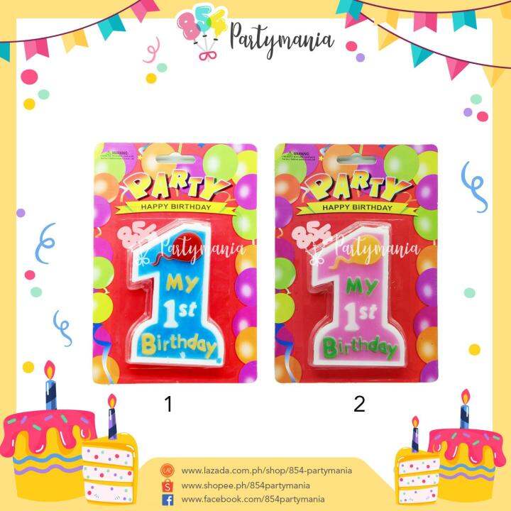 1st Birthday Candle Cake Topper Decoration baking Birthday Party Needs