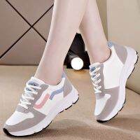 ✢ High-Value Shoes White Women Spring Autumn New Style Thick-Soled Versatile Casual Sports Running