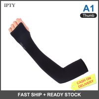 IPTY 2pcs UV Sun Protection Cooling ARM Sleeve COVER สำหรับถุงมือวิ่งกอล์ฟรอบขับรถ