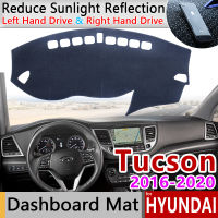 สำหรับ Hyundai Tucson 2016 2017 2018 2019 Tl Anti-Slip Mat แผ่นคลุมแผงหน้าปัดรถยนต์ Sunshade พรมแดชแมท UV อุปกรณ์เสริมรถยนต์พรม