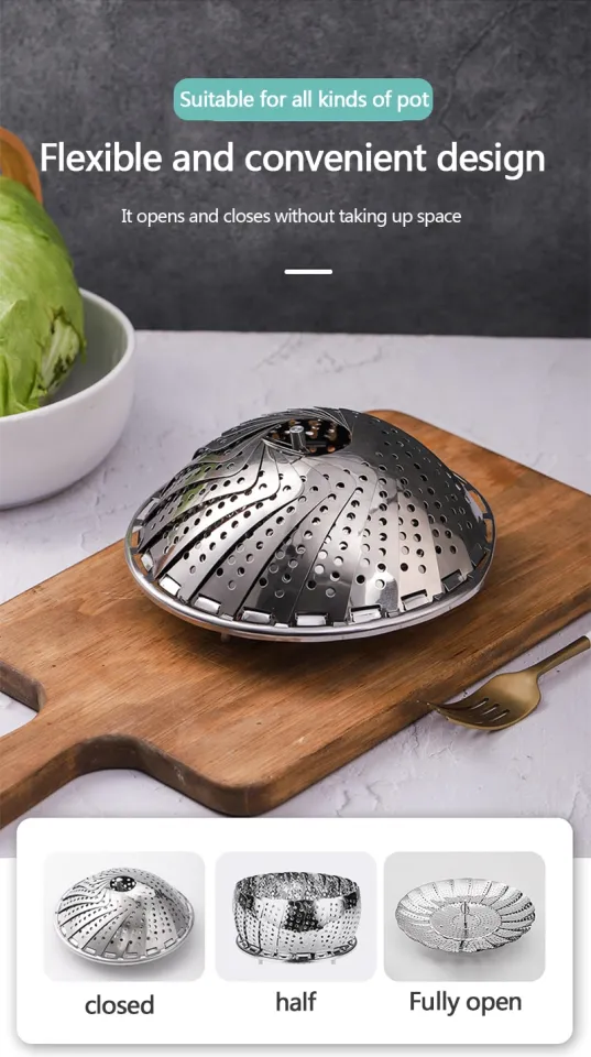 Stainless Steel Lotus Steaming Tray Multi-Function Changeable