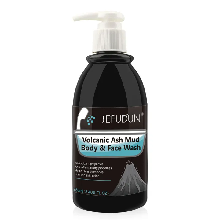 SEFUDUN Volcanic Mud Whitening Body Wash for Men and Women Skin Care