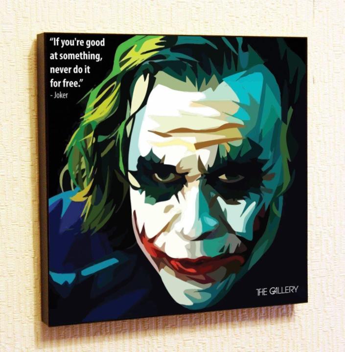 Joker1 (Heath1 Ledger1 Superhero Motivational Quotes Wall Decals Pop ...