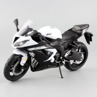 1/12 Kawasaki โมเดลมอเตอร์ไซค์นินจาแข่งข้ามประเทศ Zx-6r การจำลองถนนโลหะของสะสมโมเดลมอเตอร์ไซค์