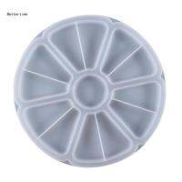 ถาดรองแก้ว B36D ถาดเสิร์ฟแม่พิมพ์เรซิน al Shaped Nut Snack Fruit Tray DIY Mold
