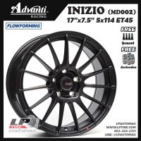 [ส่งฟรี] ล้อแม็ก ADVANTI รุ่น INIZIO MD002 ขอบ17" 5รู114.3 สีดำด้าน กว้าง7.5" FlowForming 7.55KG จำนวน 4 วง