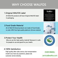 Walfos ตะกร้อตีไข่ แบบซิลิโคนและสเตนเลส ทนความร้อน