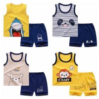 【hot sale】 ♠❒► C10 2022 Newest Baby Clothing Summer Sleeveless Girl Boy Set Vest Sports Suit Infant Baby Toddler Clothes Kids Wear Outfits