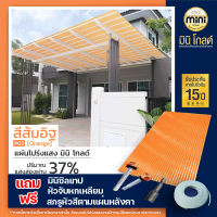 แผ่นหลังคาโปร่งแสง มินิ โกลด์ สีส้มอิฐP02