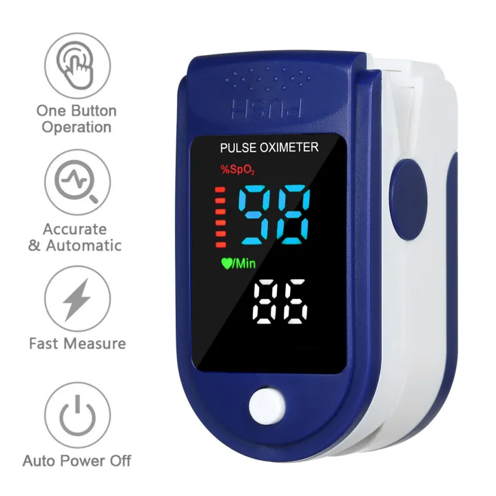 Fingertip Pulse Oximeter Mini SpO2 Monitor Oxygen Saturation Monitor ...