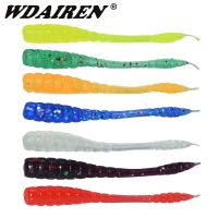 【hot】▬☬卐 50pcs/Lot Worm Soft Lures 4.5cm Bass Fishing Fishy Smell Lifelike Earthworm With Silicone Artificial Bait Carp Tackle