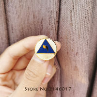 1Pcs Freemason Enamel Pins ป้ายโลหะ Masonic 14th องศา Scottish Rite YOD Lodge Of Perfection Lapel Pin Freemasonry เข็มกลัด