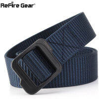 ReFire Gear Army Tactical Belt Men Military Equipment Combat Thicken Nylon Belts Casual Sturdy Webbing Soldiers Waist Belt 3.8cm