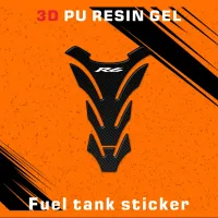 R6 Sticker 3D Carbon Look Motorcycle Tank Pad Protector Stickers Case for YZF600 YZF-R6 R6S Tankpad Decals