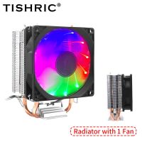 พัดลมเครื่องระบายความร้อนซีพียูเย็น Tidric PWM 3Pin RGB เครื่ิองทำความเย็นตัวโปรเซสเซอร์พีซีอินเทล LGA 1150 1151 1700แอมป์หม้อน้ำ AM4 AM3